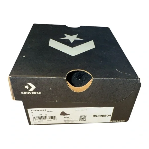 2/$20 Converse Chuck Taylor All Star High-Top Sneaker - Infant - All Black - Picture 2 of 5